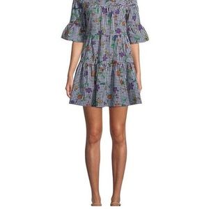 Gingham ruffle dress